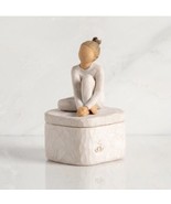 THE DANCER KEEPSAKE BOX SCULPTURE HAND PAINTING WILLOW TREE SUSAN LORDI - $108.89