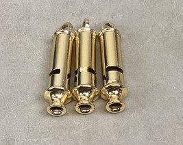 Set Of 3 Vintage ROMO Police Whistle Gold Tone - $364.70 MXN
