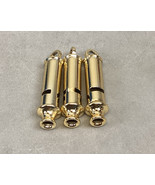 Set Of 3 Vintage ROMO Police Whistle Gold Tone - $363.99 MXN