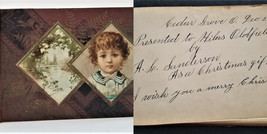 1886 Antique Autograph Album Cedar Grove Oh Hilas Oldfield Sanderson Woolever - £138.48 GBP