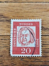 Germany Stamp Bund 20pf Used Circular Cancel 829 - $0.99