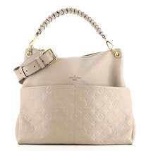 Louis Vuitton Maida Handbag Monogram Empreinte Leather Neutral - £3,221.37 GBP
