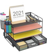 Marbrasse&#39;S 4-Tray Desktop File Organizer With Pen Holder, Paper Letter ... - $53.40 CAD