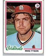 1978 Topps 111 Mike Tyson  PR St. Louis Cardinals - $1.35 CAD