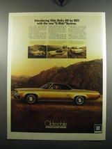 1971 Oldsmobile Delta 88 Car Ad - Introducing Olds Delta 88 for 1971 - £13.91 GBP