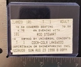 ROD STEWART - VINTAGE AUG. 23, 1998 CONCERT TICKET STUB - $10.00