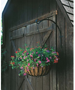 Panacea 89416 Hanging Plants Forged Curved Hook 16&#39;&#39; L, Black Iron Powde... - $24.74