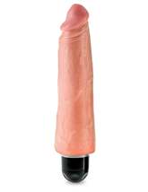 King Cock 8 Inch Vibrating Stiffy Flesh - £36.45 GBP