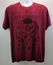 DA) Retrofit Men&#39;s Graphic Short Sleeve Tee Shirt Crew Neck Men of Honor... - $11.87