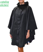 EverShield Women Instant Dry Hooded Poncho- Black, XL - £19.35 GBP