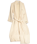 Soft Touch California Bathrobe 100% Cotton /SPA ROBE Cream One Size Mono... - $47.42 CAD