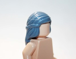 Minifigure Blue Grey Long Female Hair For US Seller - $3.23