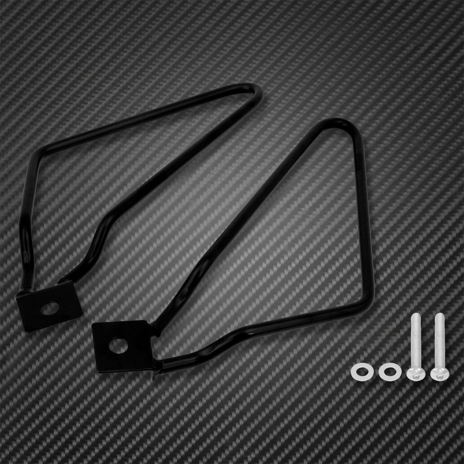 Motorcycle Black Saddle Bag Support Bars Mount cket  Harley ter 883  XL883N Dyna - £161.11 GBP