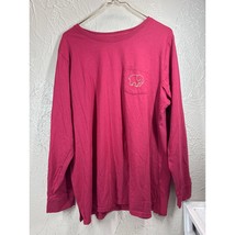Ivory Ella Womens Long Sleeve Pink T-shirt 100% Organic Cotton Tee Size XXL - $19.95