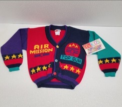 Vintage McDonalds McKids Top Gun Air Mission Toddler Kids Sweater Size 4... - £66.20 GBP