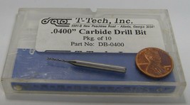 T-Tech Inc Carbide Drill Bit DB-0400 .0400&quot; 1 count - £9.44 GBP