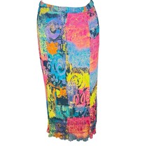 City Girl by Nancy Bolen Colorful Pleated Maxi Skirt – Size S - $19.80