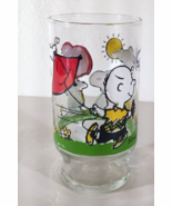 Charlie Brown Flying A Kite Peanuts Drinking Glass 1966 Collectible Series - €10,71 EUR