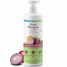 Mamaearth Onion Shampoo for Hair Growth &amp; Hair Fall Control - 400ml (Pack of 1) - £20.22 GBP
