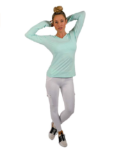 Women&#39;s Soybu Truss Strappy Back Pull Over V-Neck Tee Sz S Sea Green NWT - £10.46 GBP