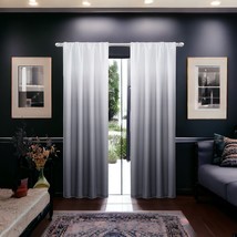 Set of Two 84&quot;  Black Ombre Shades Window Panels - $3,626.88 MXN