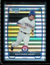 2012 1ST Bowman Chrome Refractor Baseball Card BCP33 Matthew West Rangers Le - £6.25 GBP