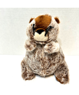 Ganz Webkinz Soft Brown HM179 Stuffed Groundhog Animal 8&quot; Plush No Code - £9.90 GBP