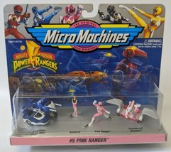 Vintage 1994 Galoob POWER RANGERS Micro Machines #5 Pink Ranger Figure P... - £7.97 GBP