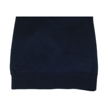 Mens PRINCELY Soft Merinos Wool Sweater Knits Lightweight Polo 1011-40 Navy Blue image 3