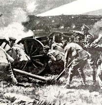 British Artillery Lines Swept In Searchlights WW1 Print 1917 Arras Regio... - £23.53 GBP