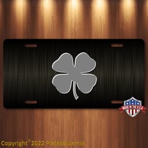 Four Leaf Clover License Plate Tag Vanity Front Aluminum 6 Inches By 12 Inches - £15.80 GBP