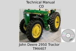 John Deere 2950 Tractor Technical Manual TM4407 On CD - £15.15 GBP