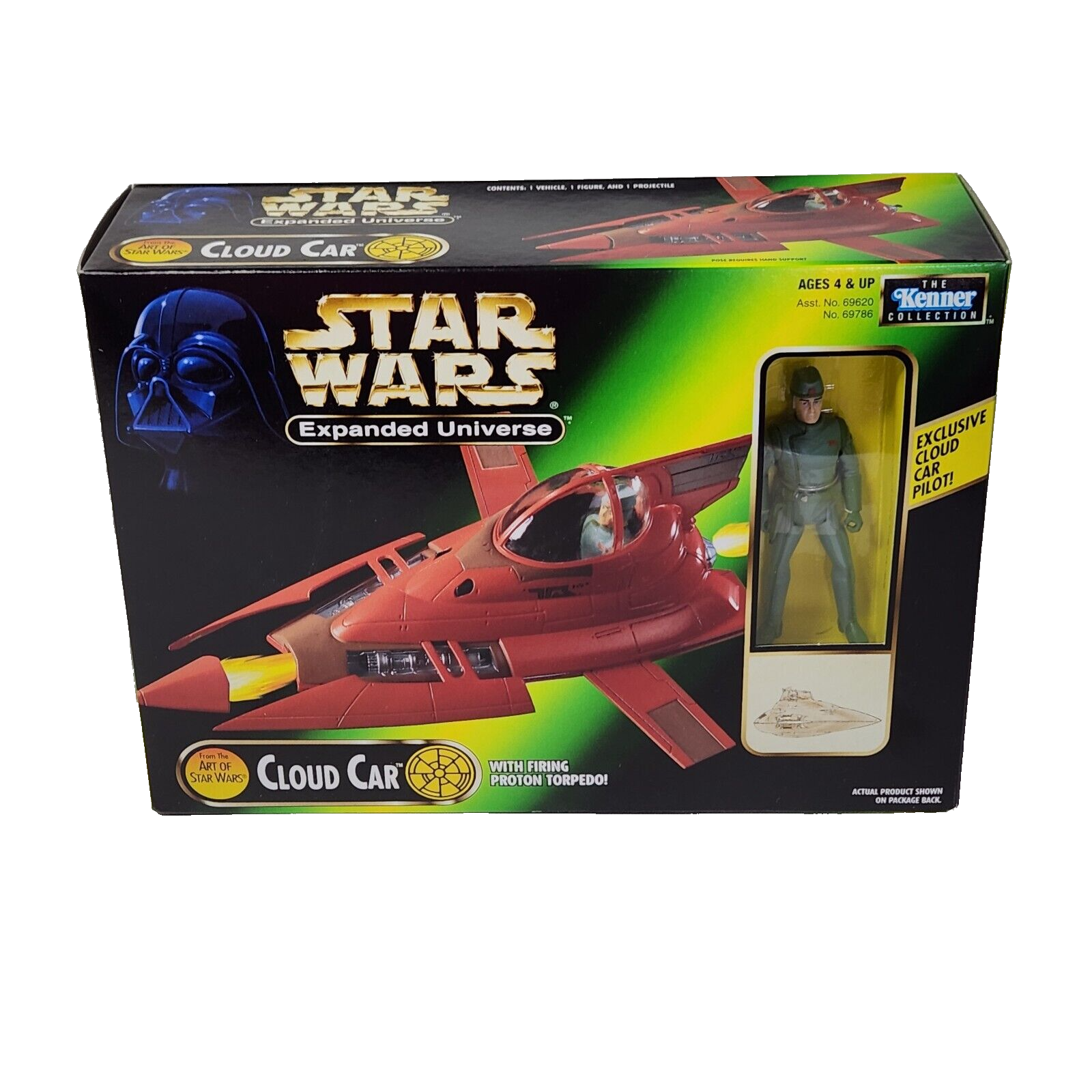 Primary image for VINTAGE 1997 KENNER STAR WARS EXPANDED UNIVERSE CLOUD CAR W PILOT NEW IN BOX