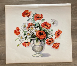 Red Flowers In Vase Art Print - £28.20 GBP