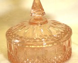 Princess Pink Indiana Glass Covered Candy Box - $29.69
