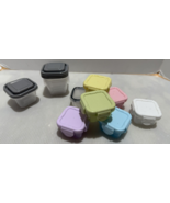 11pc New Mini Clear Plastic Small Boxes With Lid Container Storage Craft... - €7,31 EUR
