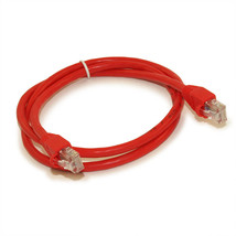 3ft Cat6 Ethernet RJ45 Patch Cable Stranded Snagless Booted RED - £10.59 GBP