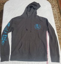 Gray Salt Life Long Sleeve Hooded Shirt Men&#39;s Medium Fishing Skull Hood ... - $223.67 MXN