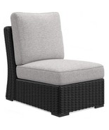Beachcroft - Armless Chair With Cushion - Black / Light Gray - $7,665.04 MXN