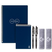 Smart Reusable Notebook Set - Dot-Grid Eco-Friendly Notebook With 2 Pilo... - £55.14 GBP