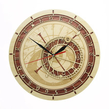 Prague Astronomical Clock in Wood Czech Republic Medieval Astronomy Wall... - £30.82 GBP