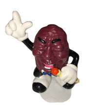 1987 California Raisin Singer Mic Pointing Black/White Shoes 2.5&quot; Figure Calrab - £2.61 GBP