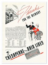 Print Ad Chesapeake &amp; Ohio Railway George Washington Vintage 1938 Advertisement - £11.54 GBP