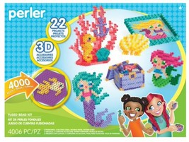 Perler Beads 3D Ocean and Mermaid Fuse Bead Kit, 4006pcs, 22 Projects - £15.94 GBP