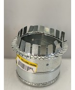 Master Flow 6 in. Starting Collar Take Off - Snap Together Galvanized Steel - $184.68 MXN
