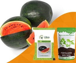 Watermelon Seeds For Farming Sweet Watermelon Black Watermelon 25 Seed - £13.20 GBP