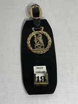 Unique Vintage Hanging Horse Brass and Leather Perpetual Flip Calendar   - £34.22 GBP