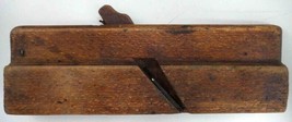 antique WOOD PLANE CURVE BLADE TOOL woodworking molding 10&quot;x3.25&quot;x1.25&quot; - $34.60
