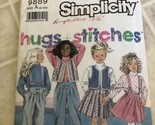 Simplicity 9889 Hugs + Stitches Suspender Pants/Skirt/vest/top, Sizes 2-6X - $15.04