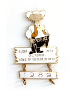 VTG 1989 Buena Park Lions Club Sheriff Sam Silverado Days Festival Souve... - $19.12 CAD